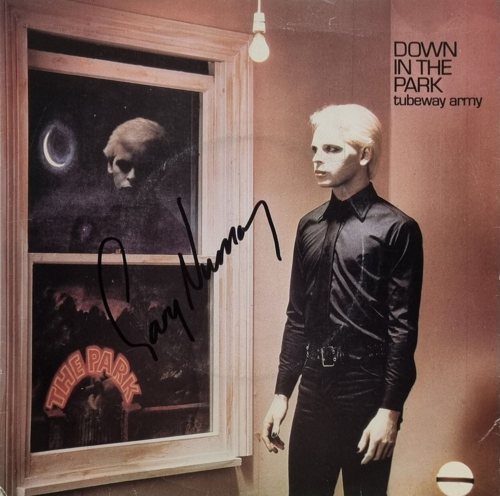 Tubeway Army Down In The Park - Autographed UK 7" vinyl single (7 inch record / 45) BEG17
