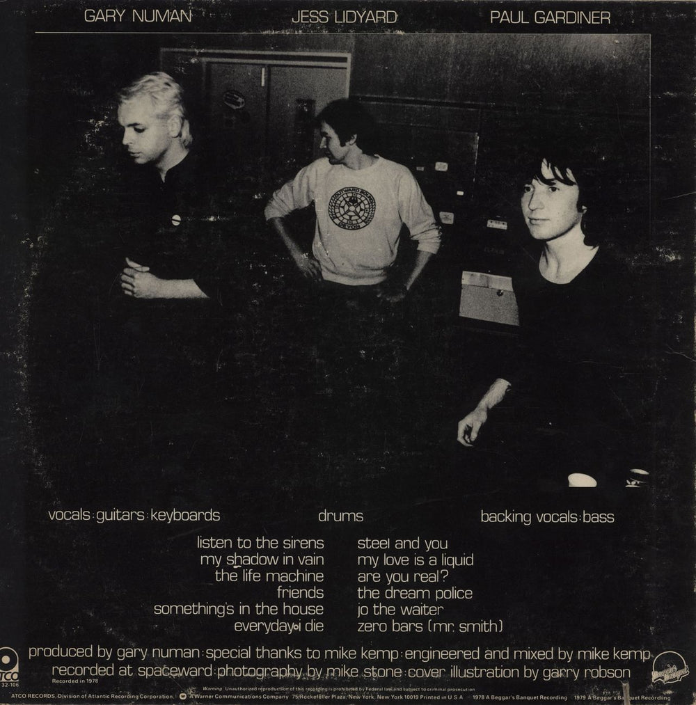 Tubeway Army First Album US vinyl LP album (LP record)