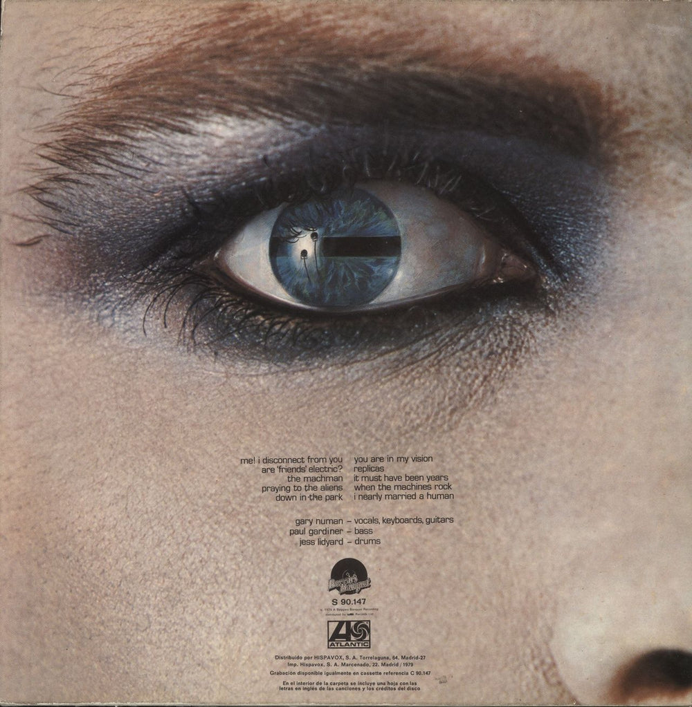 Tubeway Army Replicas + Inner Spanish vinyl LP album (LP record)