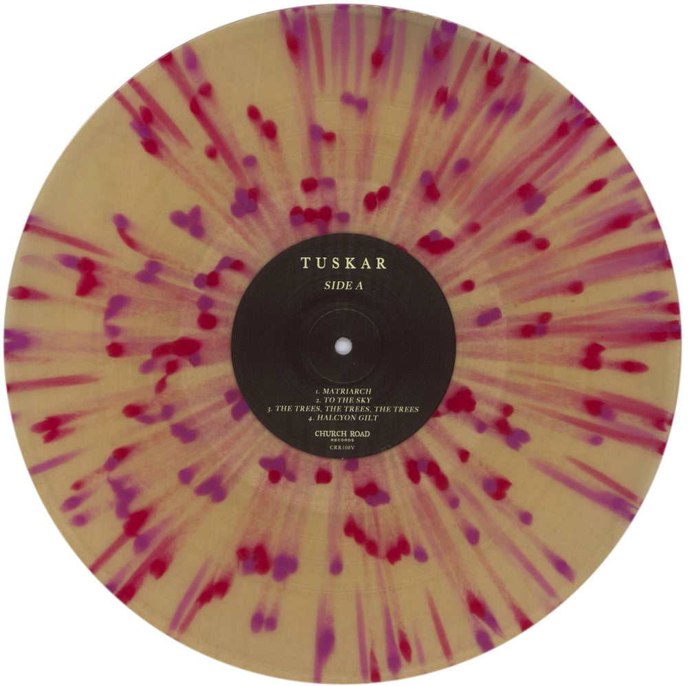 Tuskar Matriarch - Clear Beer With Red & Purple Splatter UK vinyl LP album (LP record) 70VLPMA841875