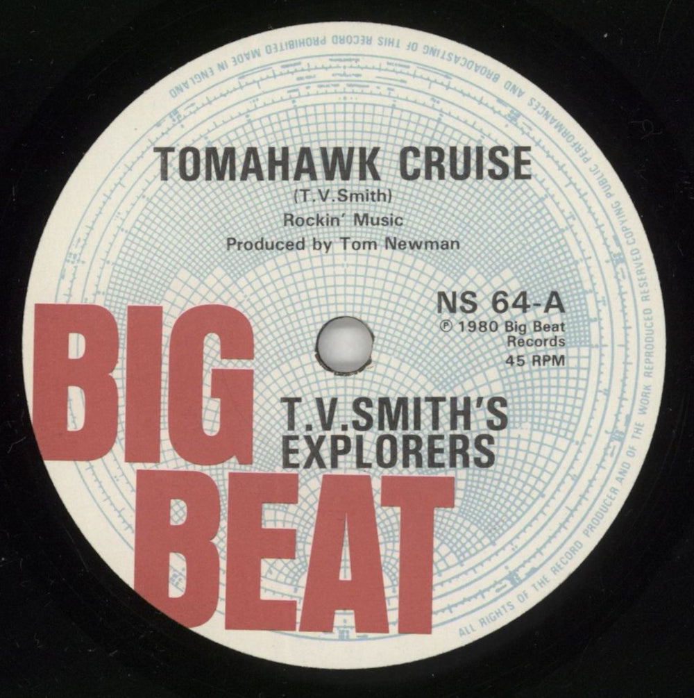 TV Smith Tomahawk Cruise UK 7" vinyl single (7 inch record / 45) T0V07TO448096
