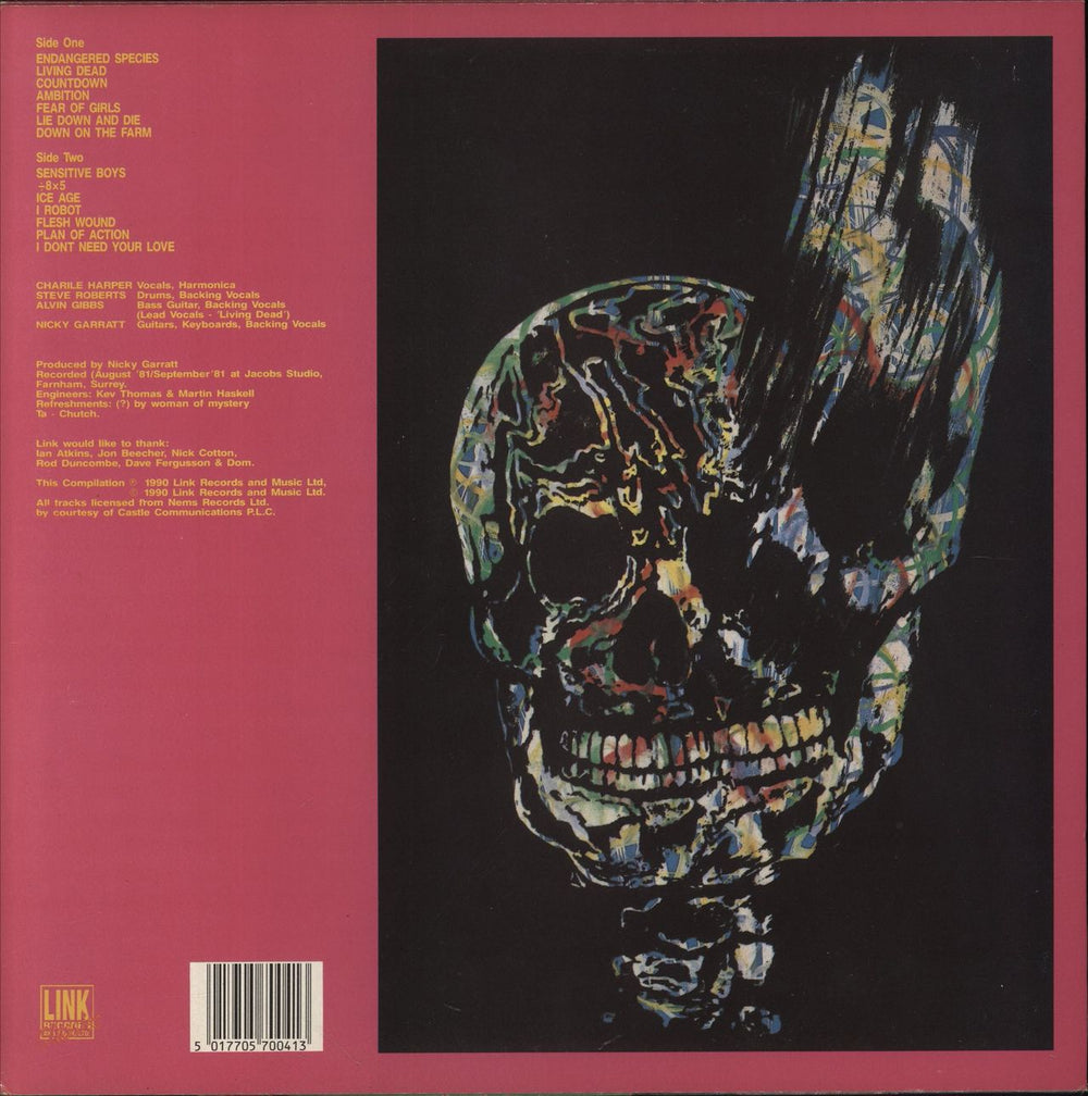 U.K. Subs Endangered Species UK vinyl LP album (LP record) 5017705700413