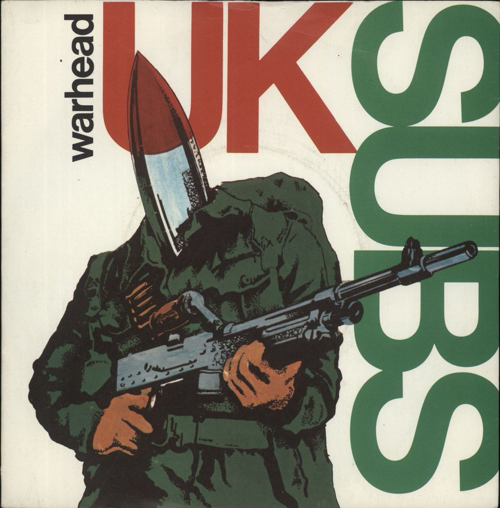 U.K. Subs Warhead UK Promo 7" vinyl single (7 inch record / 45) GEMS23