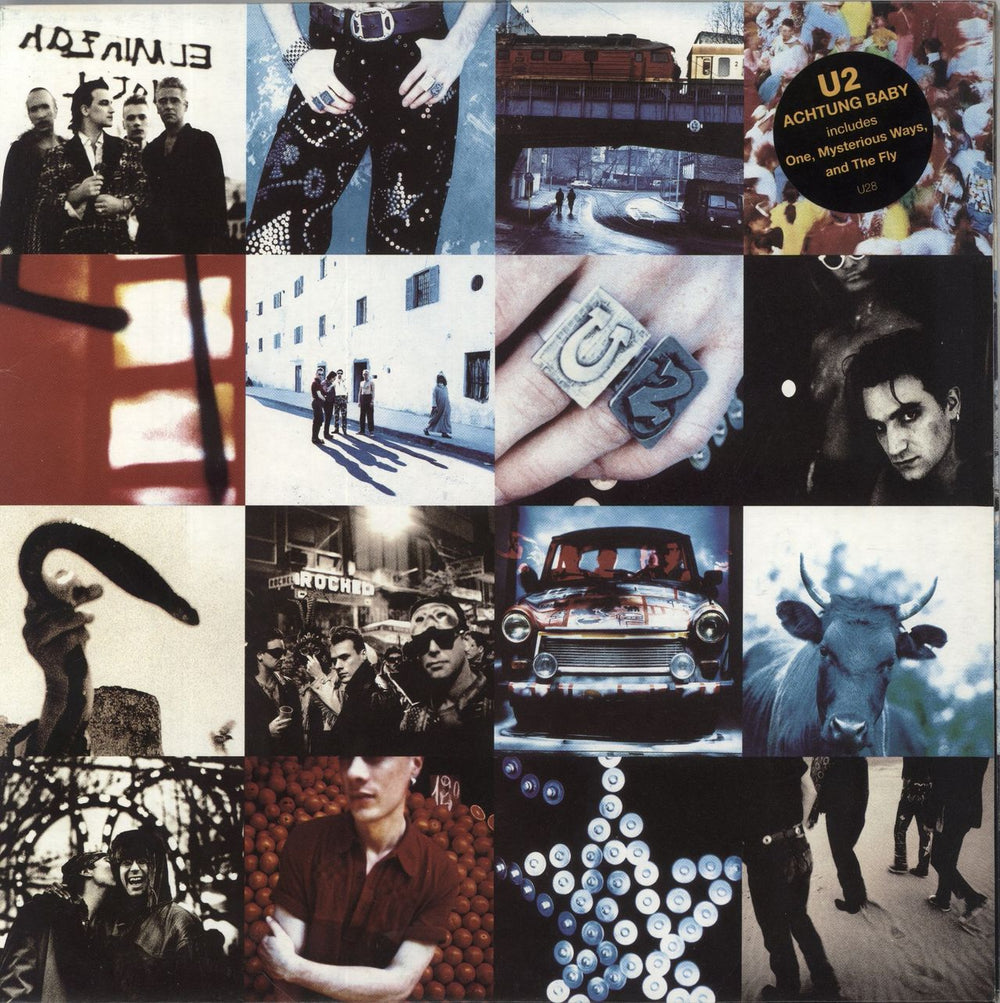 U2 Achtung Baby - Uncensored Sleeve + Inner UK vinyl LP album (LP record) U28