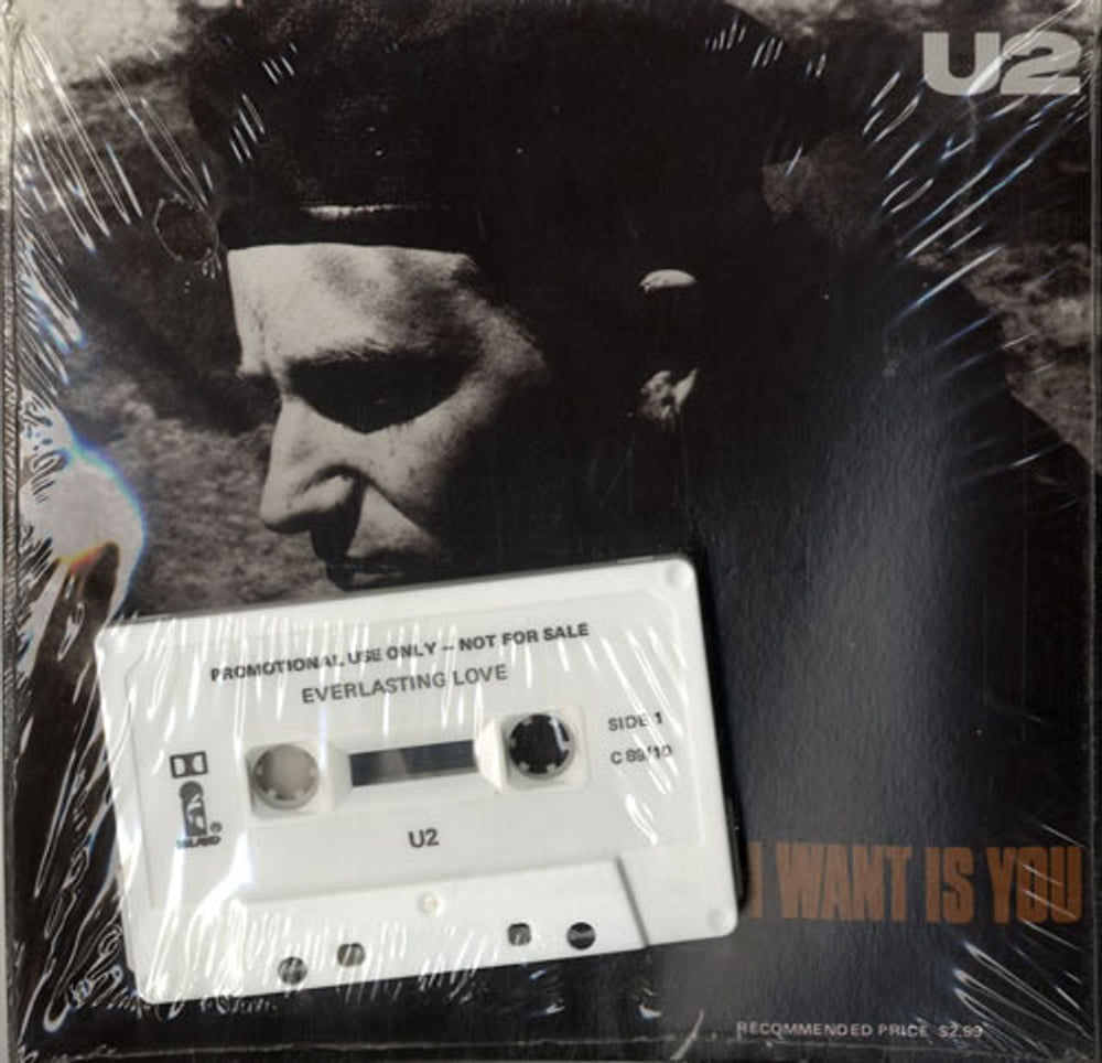 U2 All I Want Is You + Cassette Australian 7" vinyl single (7 inch record / 45) K805