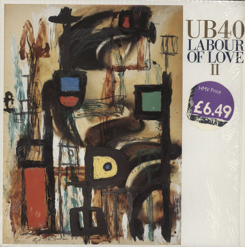 UB40 Labour Of Love II - shrink UK vinyl LP album (LP record) LPDEP14