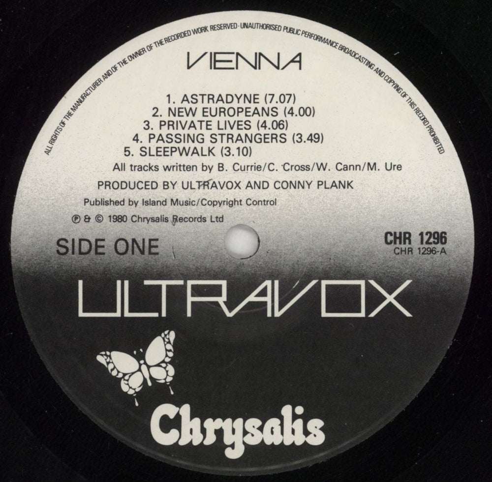 Ultravox Vienna - EX UK vinyl LP album (LP record) VOXLPVI180185