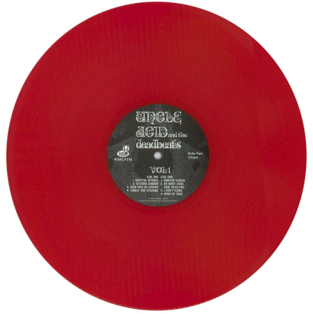 Uncle Acid & The Deadbeats Vol. 1 - Cherry Red Vinyl UK vinyl LP album (LP record) YNCLPVO873006