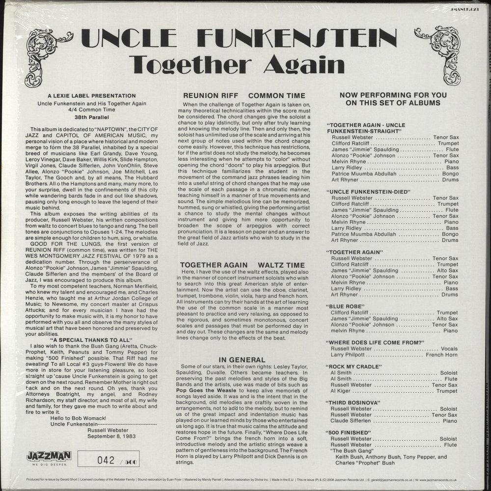 Uncle Funkenstein Together Again UK 2-LP vinyl record set (Double LP Album)