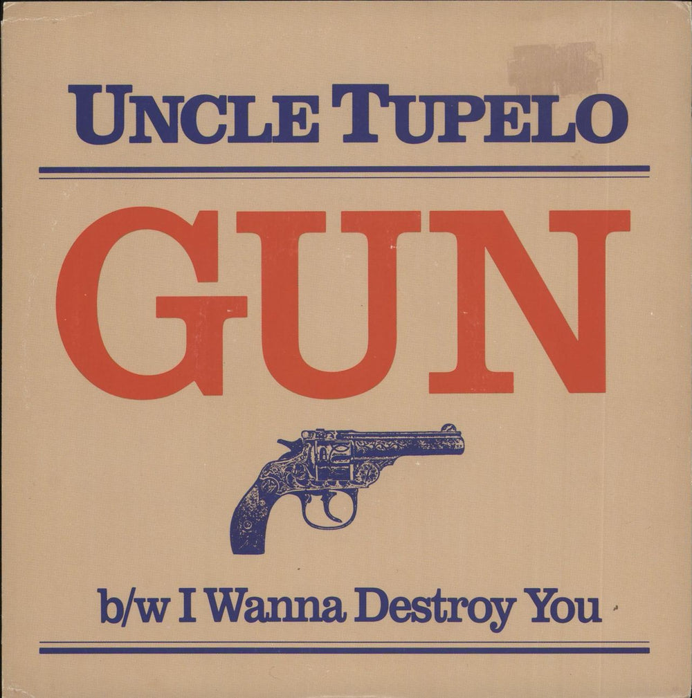 Uncle Tupelo Gun - Red Vinyl US 7" vinyl single (7 inch record / 45) ROCK6069-7