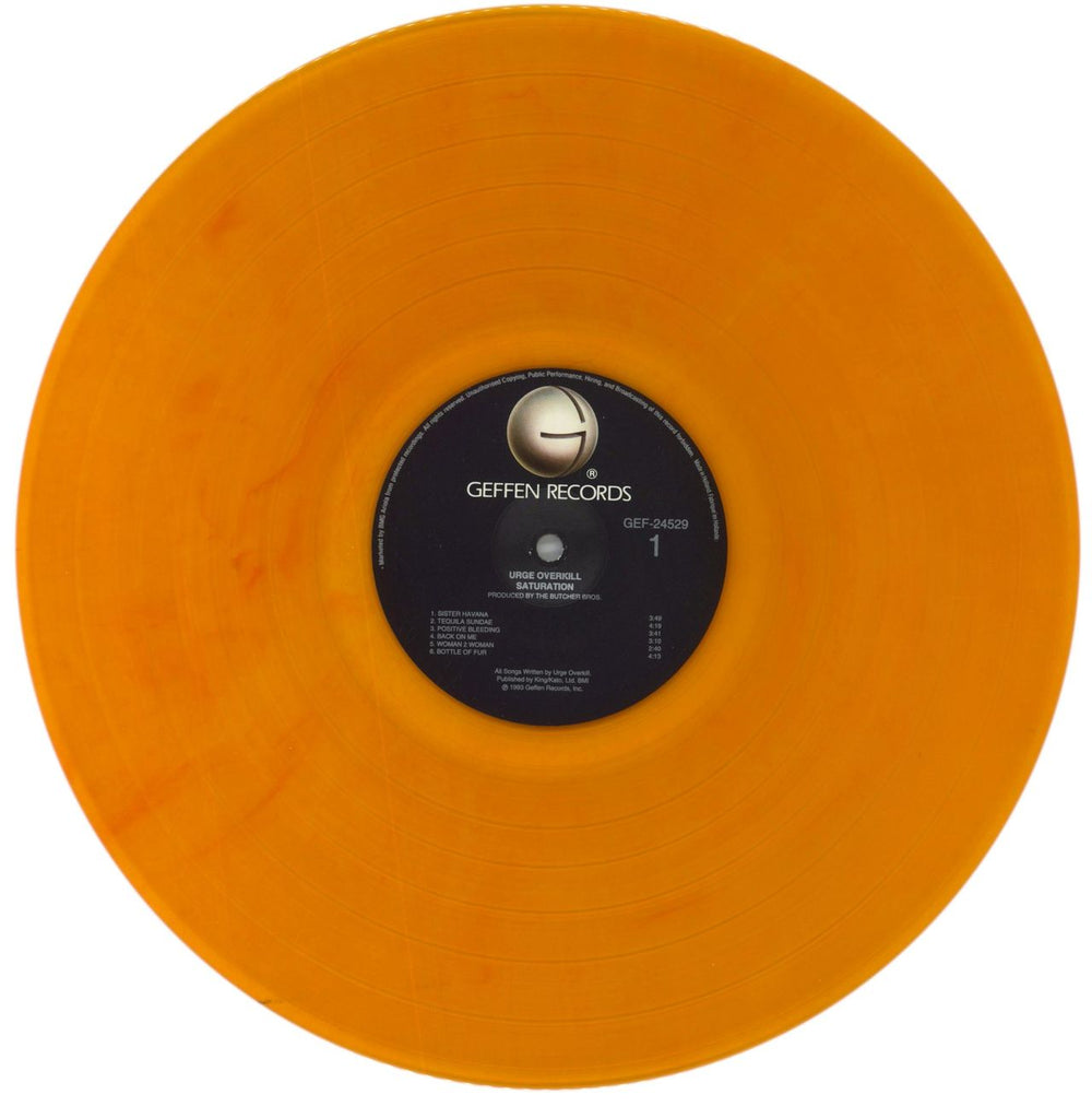 Urge Overkill Saturation - Orange Vinyl Dutch vinyl LP album (LP record) UOVLPSA518529