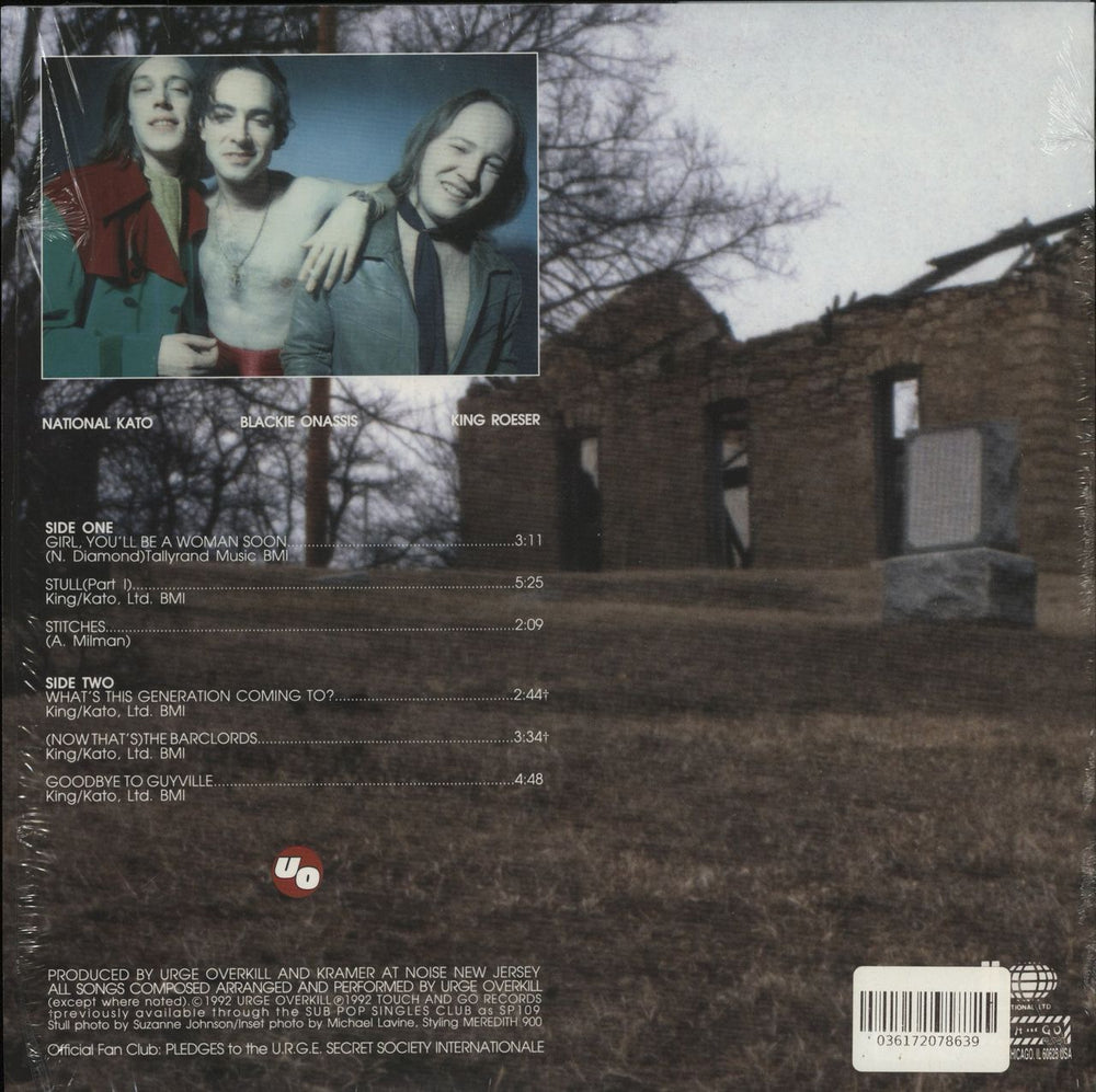 Urge Overkill Stull EP - Red Vinyl US 10" vinyl single (10 inch record) 036172078639