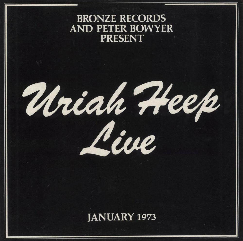 Uriah Heep Live UK 2-LP vinyl record set (Double LP Album) BRSP1