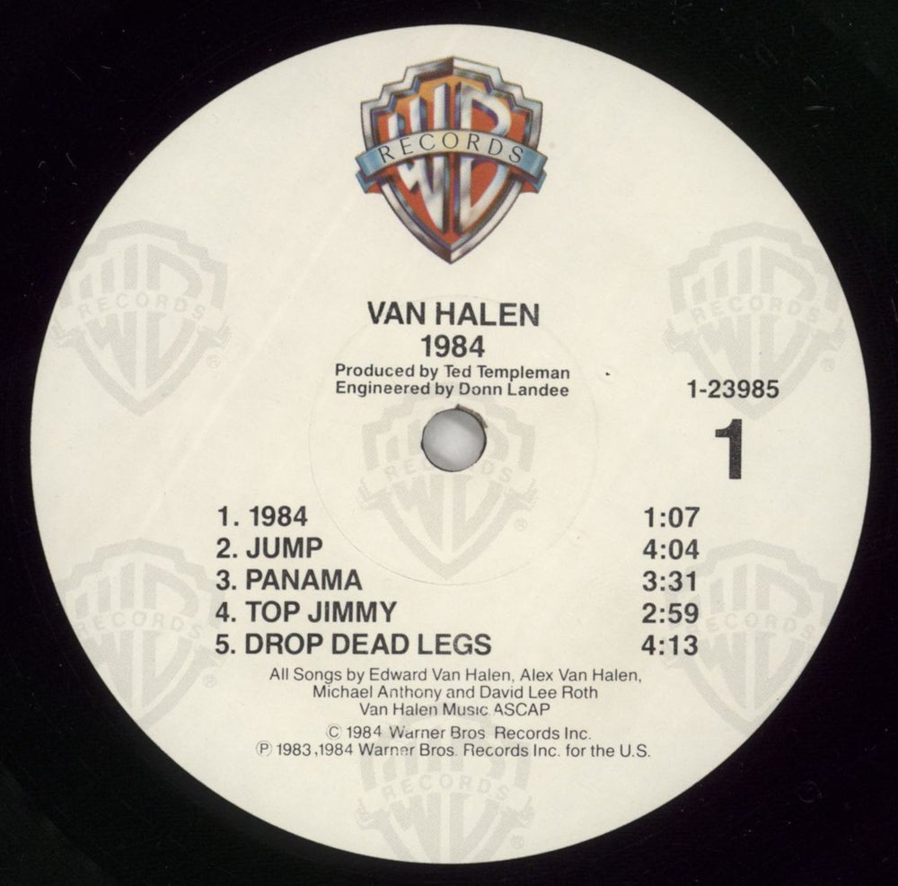 Van Halen MCMLXXXIV US vinyl LP album (LP record) VNHLPMC863895