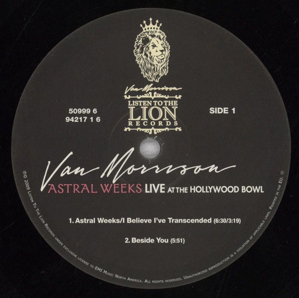 Van Morrison Astral Weeks - Live At The Hollywood Bowl UK 2-LP vinyl record set (Double LP Album) VMO2LAS845570