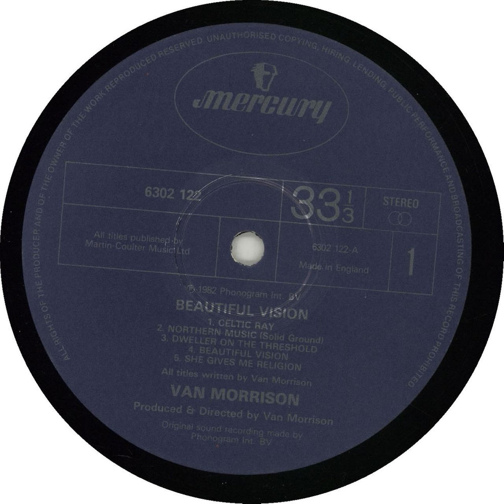 Van Morrison Beautiful Vision - 2nd UK vinyl LP album (LP record)