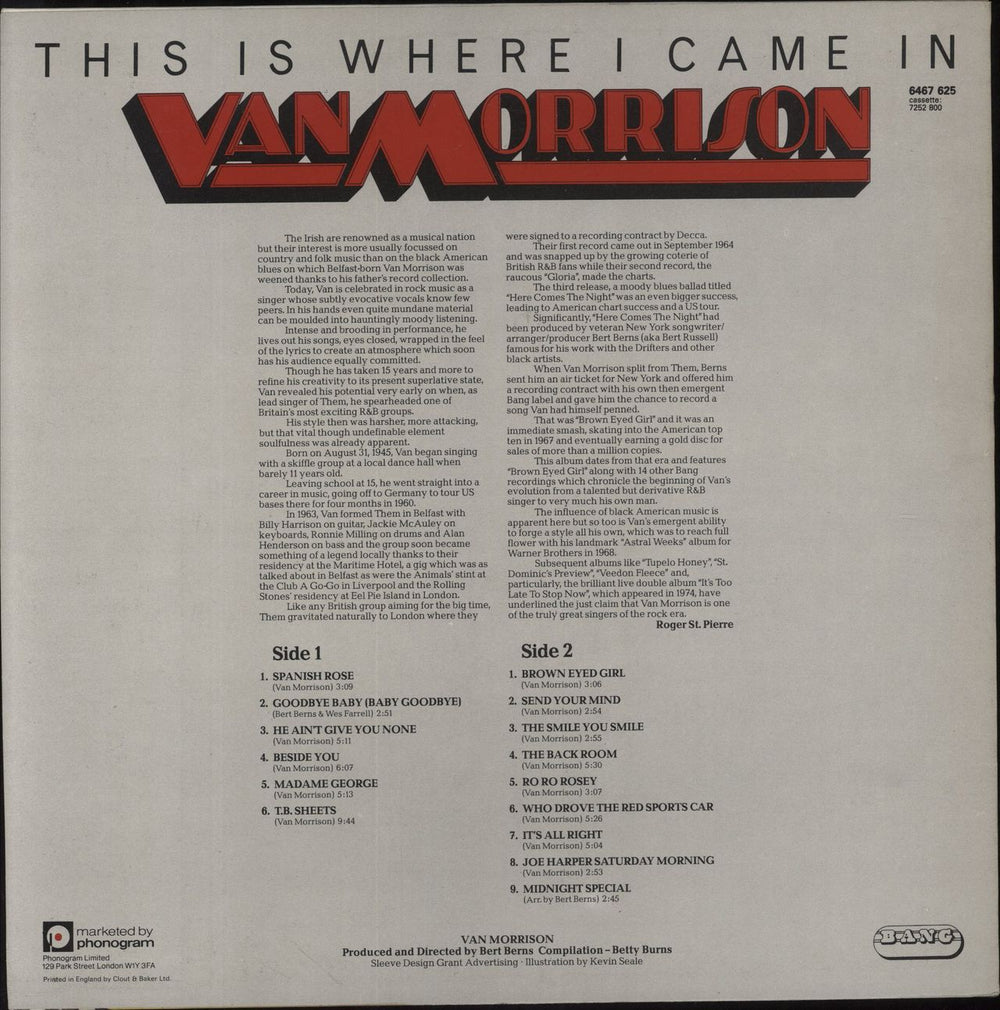 Van Morrison This Is Where I Came In UK vinyl LP album (LP record)