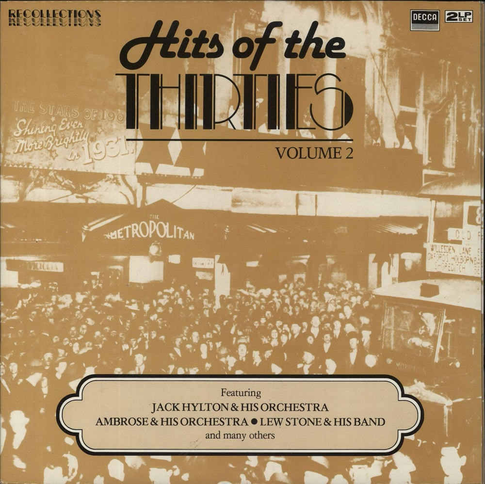 Various-20s & 30s Hits Of The Thirties - Volume 2 UK 2-LP vinyl record set (Double LP Album) RFLD28