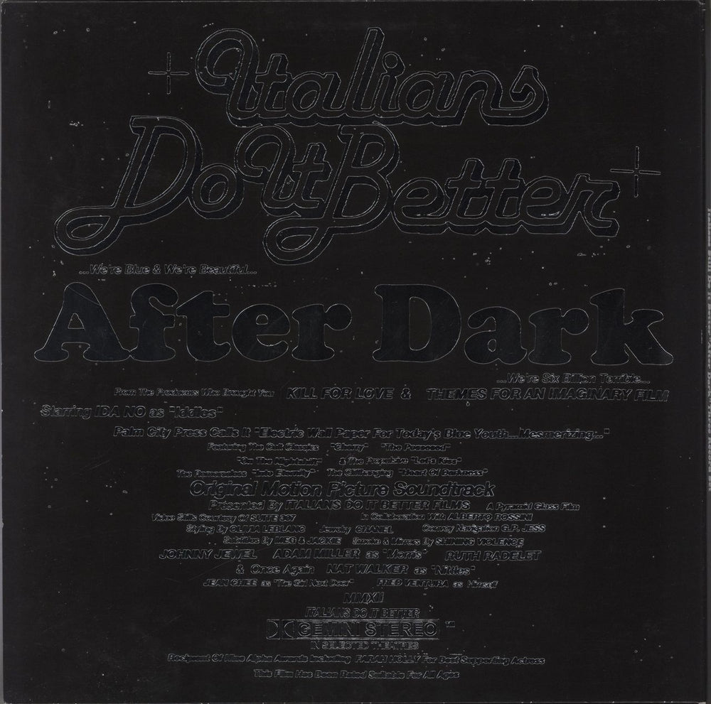 Various Artists After Dark 2 - Clear Vinyl US 3-LP vinyl record set (Triple LP Album)