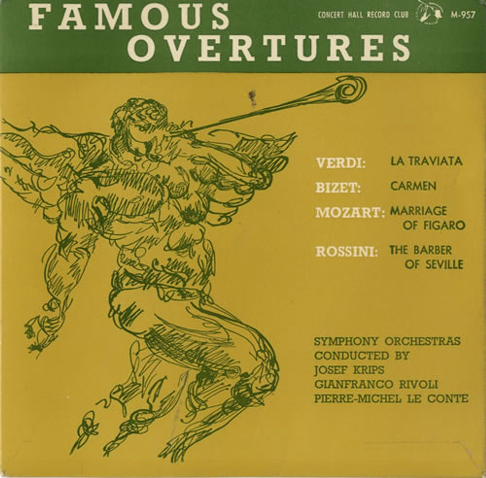 Various-Classical & Orchestral Famous Overtures EP UK 7" vinyl single (7 inch record / 45) M957