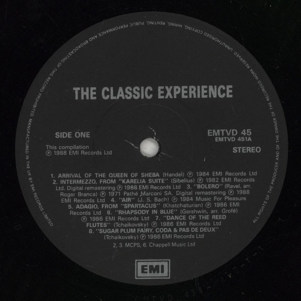 Various-Classical & Orchestral The Classic Experience UK 2-LP vinyl record set (Double LP Album) VAF2LTH594603