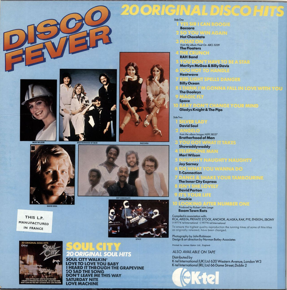 Various-Dance Disco Fever French vinyl LP album (LP record)