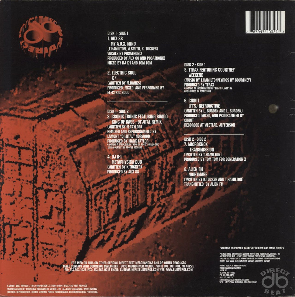 Various-Dance Techno Bass: The Mission US 2-LP vinyl record set (Double LP Album) 787947403513