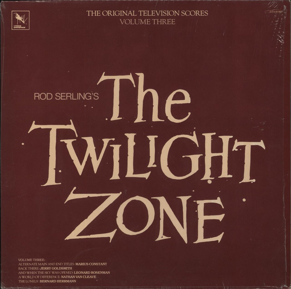 Various-Film, Radio, Theatre & TV The Twilight Zone Volume Three - Shrink US vinyl LP album (LP record) STV81185