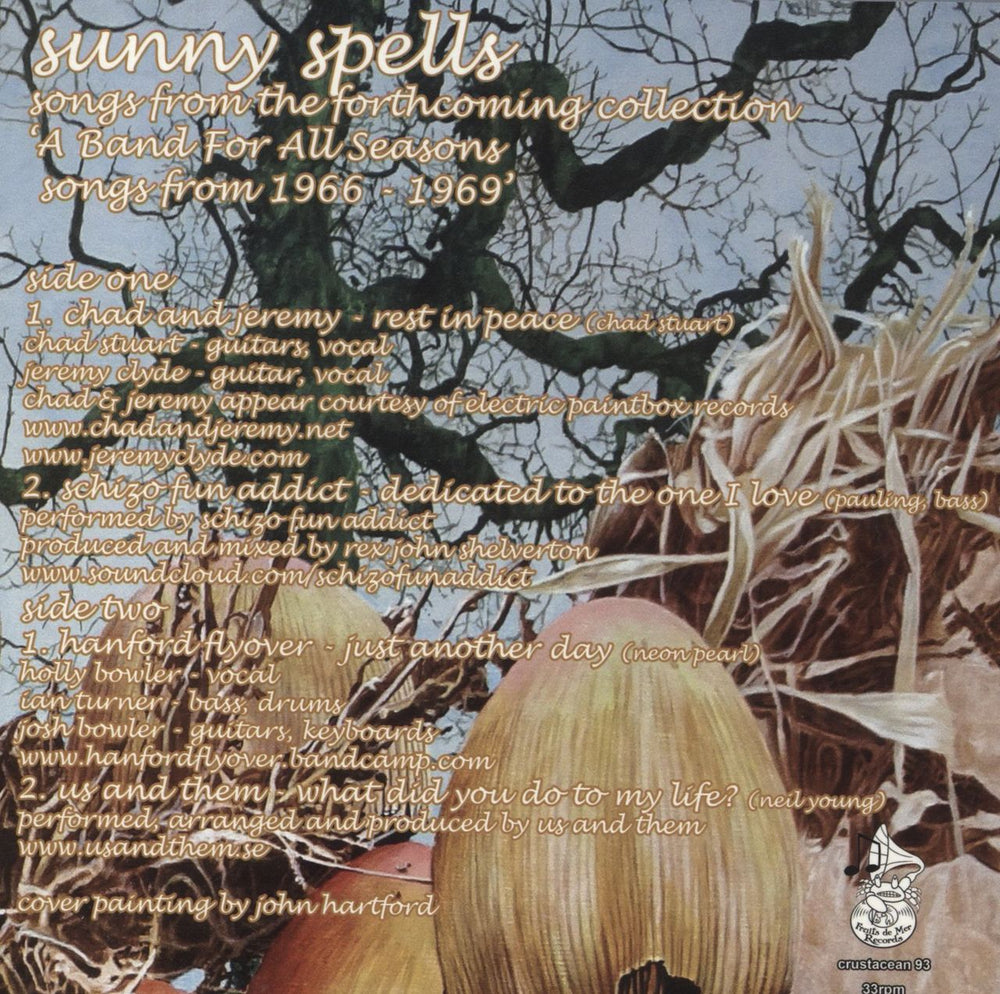 Various-Folk Sunny Spells UK 7" vinyl single (7 inch record / 45)