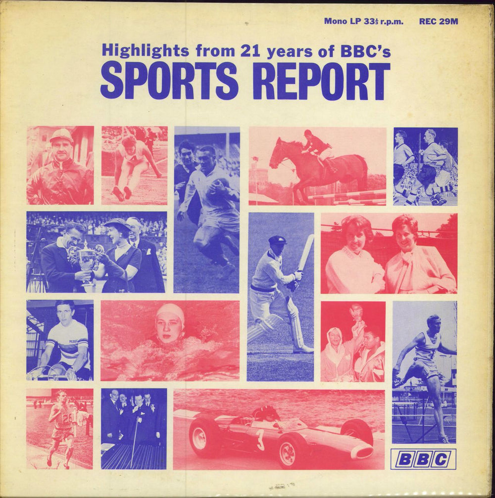 Various-Football & Sport Highlights Of Sports Report UK vinyl LP album (LP record) REC29M