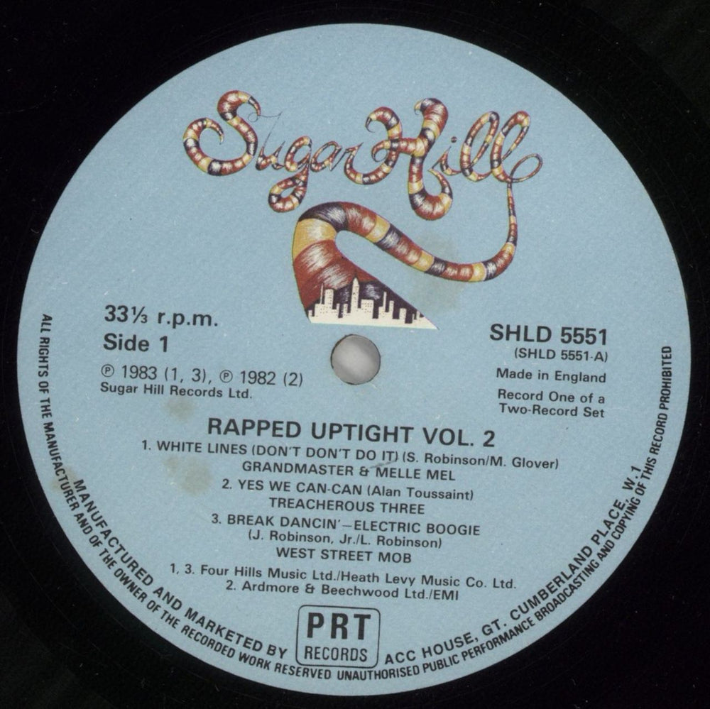 Various-Hip Hop & Rap Rapped Uptight Vol.2 UK 2-LP vinyl record set (Double LP Album) VB62LRA874205