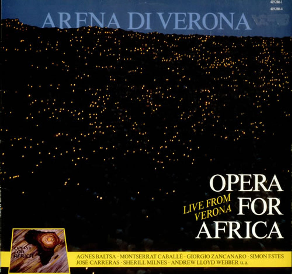Various-Opera Opera for Africa Austrian vinyl LP album (LP record) 419280-1