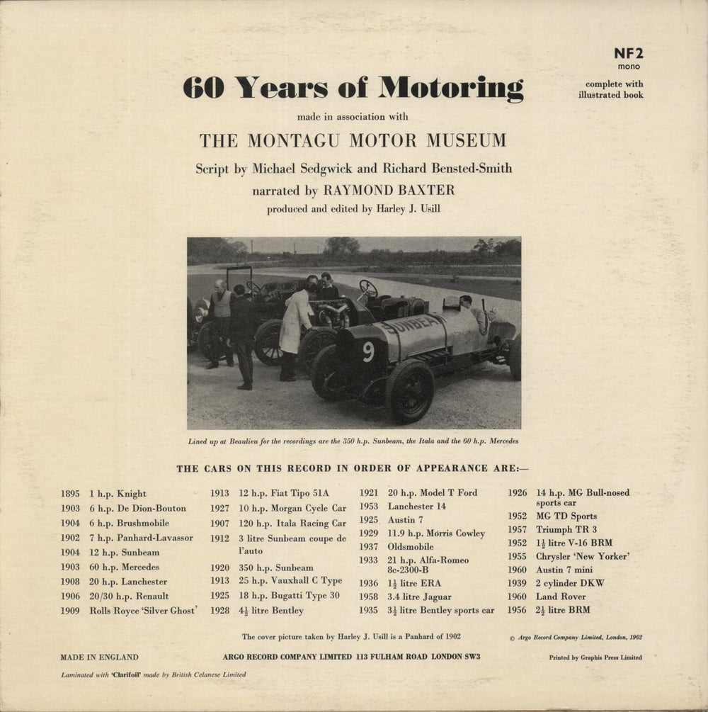 Various-Other Transport 60 Years Of Motoring - EX UK vinyl LP album (LP record)