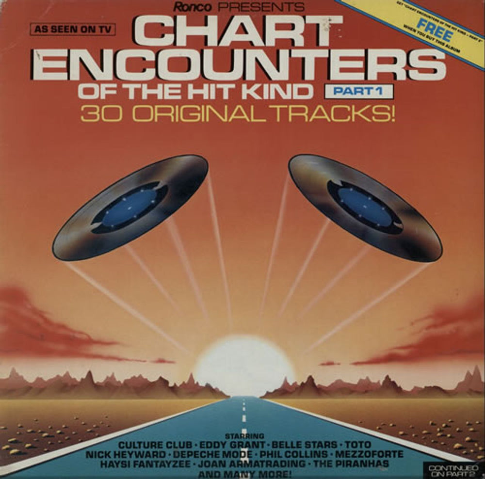 Various-Pop Chart Encounters Of The Hit Kind - Part 1 & 2 UK 2-LP vinyl record set (Double LP Album) RTL2091-A/B