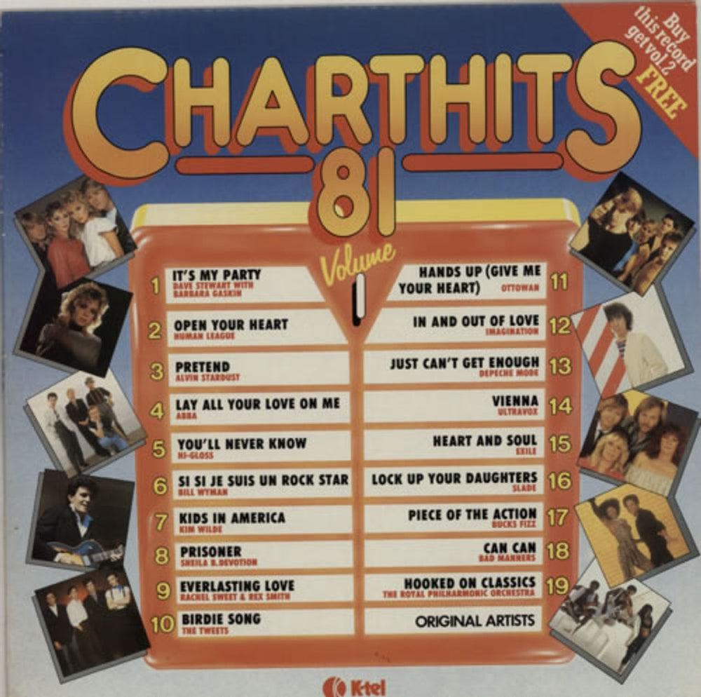 Various-Pop Chart Hits 81 - Volumes 1 & 2 UK 2-LP vinyl record set (Double LP Album) 7VA2LCH289991