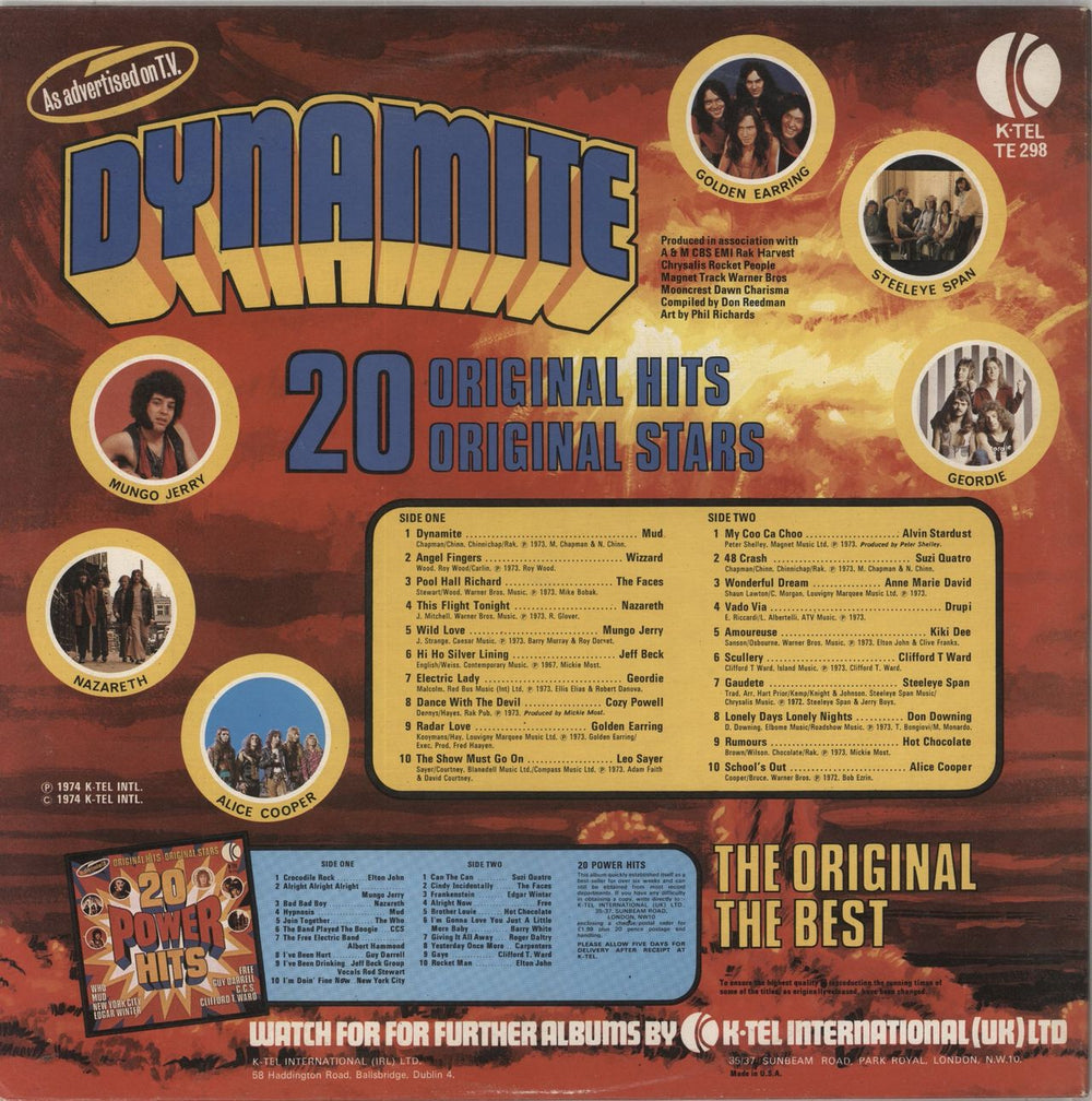Various-Pop Dynamite US vinyl LP album (LP record)