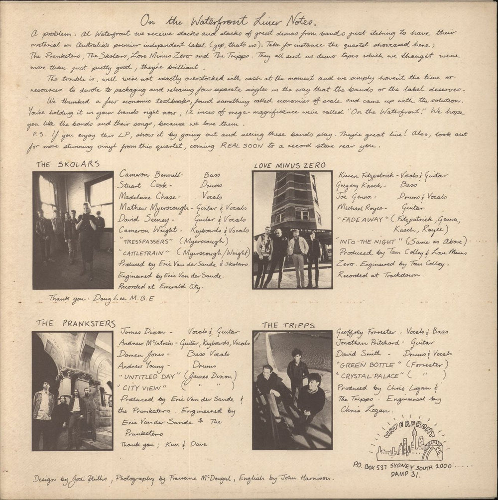 Various-Pop On The Waterfront Australian vinyl LP album (LP record)