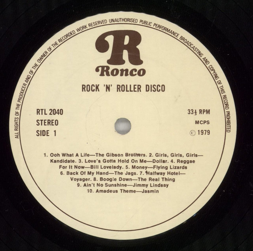 Various-Pop Rock 'N Roller Disco UK vinyl LP album (LP record) 7VALPRO719196