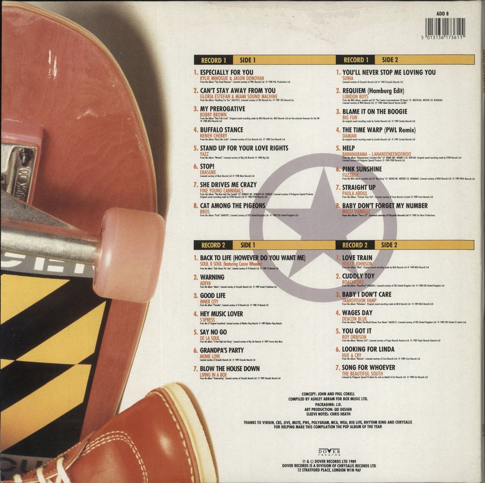 Various-Pop Smash Hits Party 89 UK 2-LP vinyl record set (Double LP Album) 5013136173611