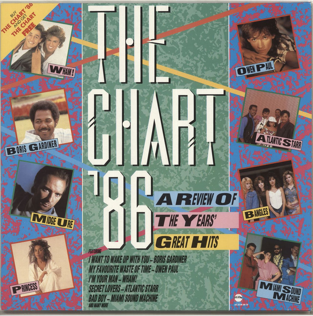 Various-Pop The Chart / The Chart '86 UK 2-LP vinyl record set (Double LP Album)