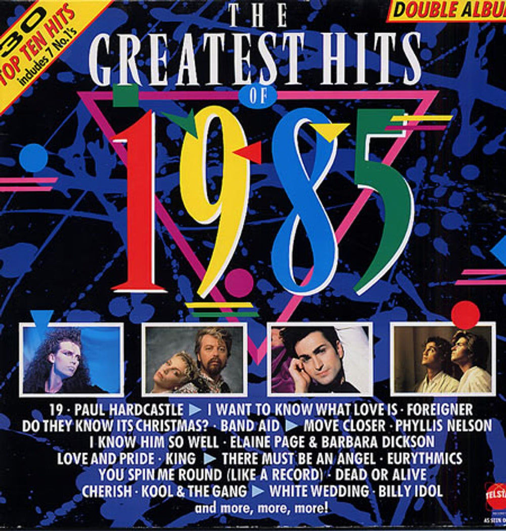 Various-Pop The Greatest Hits Of 1985 UK 2-LP vinyl record set (Double LP Album) STAR2269