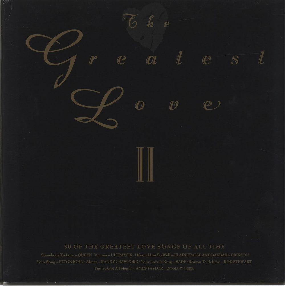 Various-Pop The Greatest Love II - 1st UK 2-LP vinyl record set (Double LP Album) STAR2352