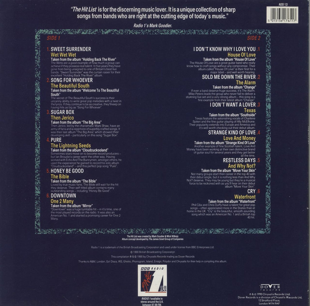 Various-Pop The Hit List UK vinyl LP album (LP record) 5013136176117