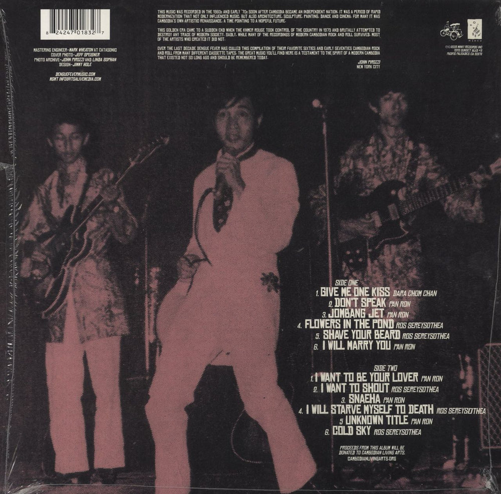 Various-Prog & Psych Dengue Fever Presents Electric Cambodia - Cream Vinyl US vinyl LP album (LP record) 824247018327