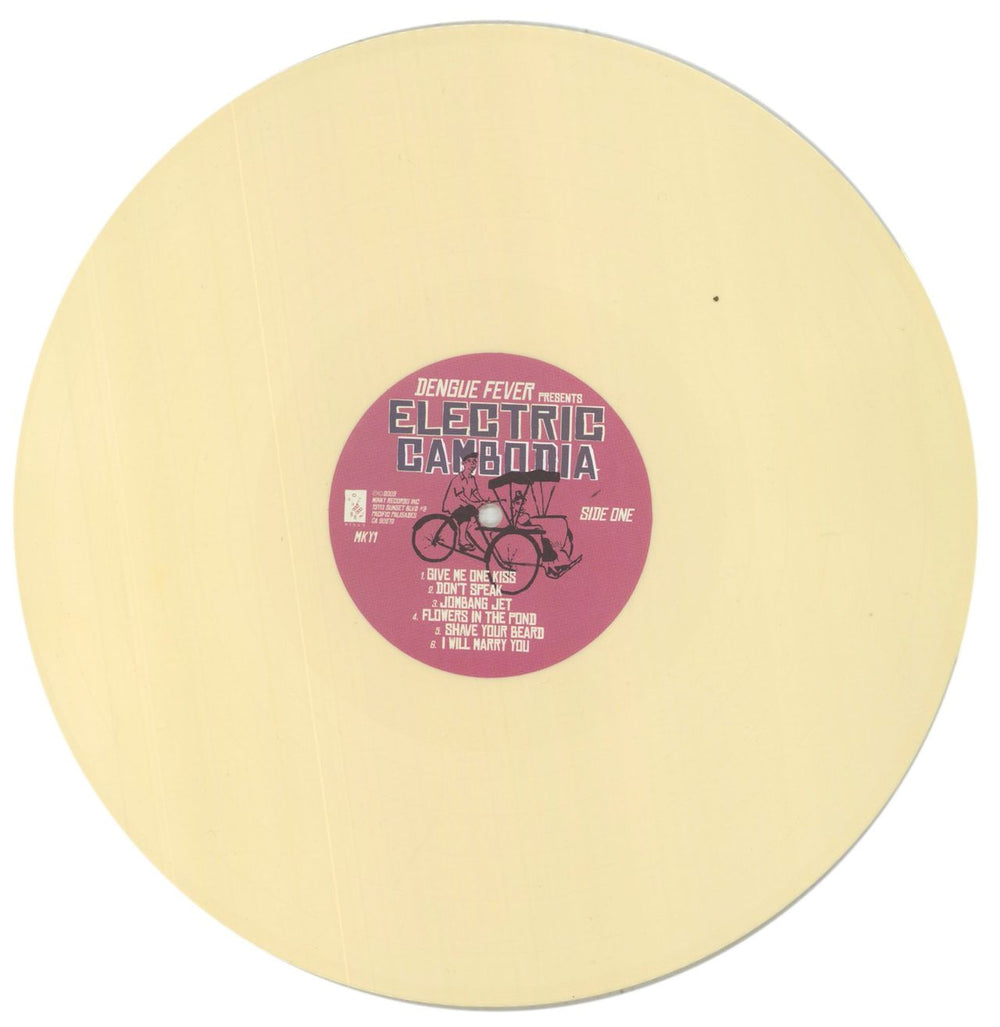 Various-Prog & Psych Dengue Fever Presents Electric Cambodia - Cream Vinyl US vinyl LP album (LP record) LSDLPDE856424