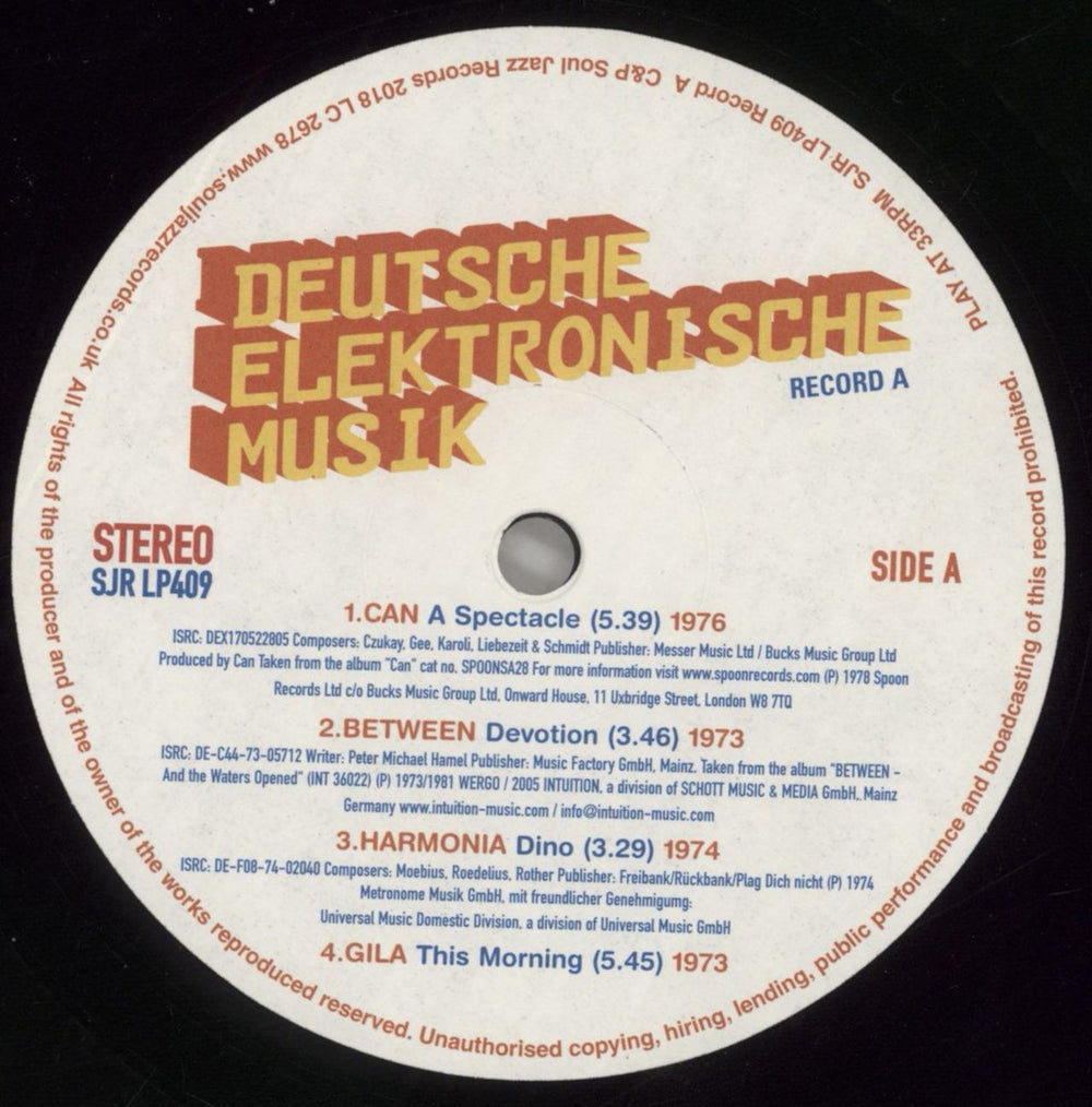 Various-Prog & Psych Deutsche Elektronische Musik - Experimental German Rock & Electronic Musik 1972-83 - Record A UK 2-LP vinyl record set (Double LP Album) LSD2LDE858387