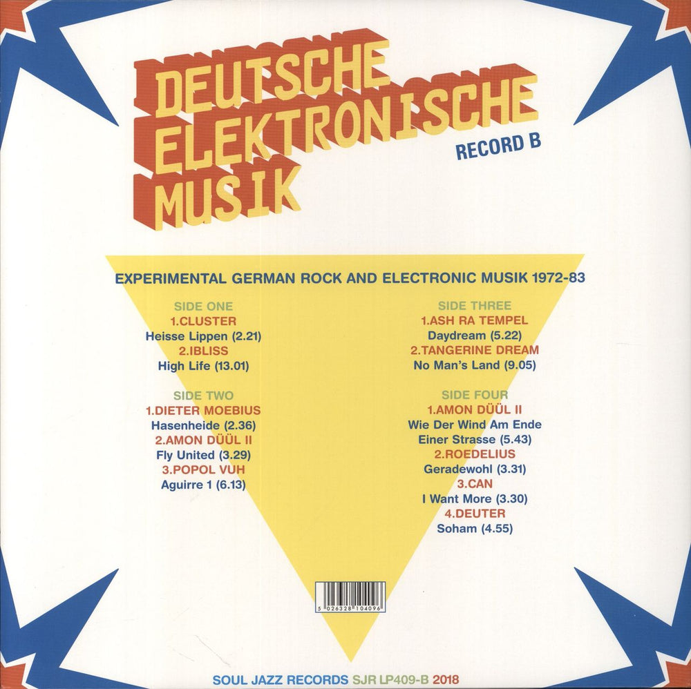 Various-Prog & Psych Deutsche Elektronische Musik - Experimental German Rock & Electronic Musik 1972-83 - Record B UK 2-LP vinyl record set (Double LP Album) 5026328104096