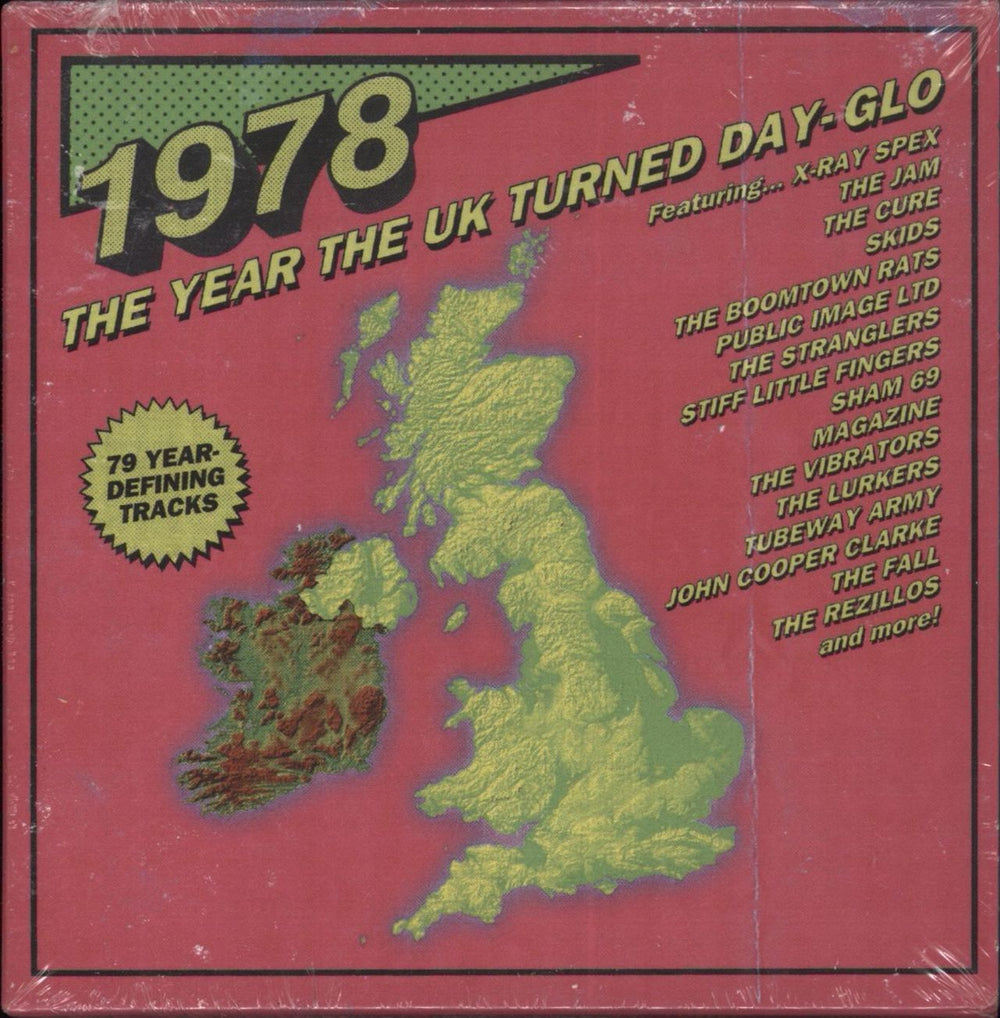 Various-Punk & New Wave 1978 [The Year The UK Turned Day-Glo] - Sealed UK 3-CD album set (Triple CD) CDTRED818