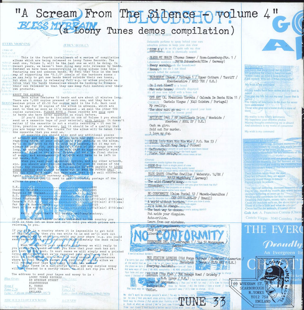 Various-Punk & New Wave A Scream From The Silence Volume 4 UK vinyl LP album (LP record)