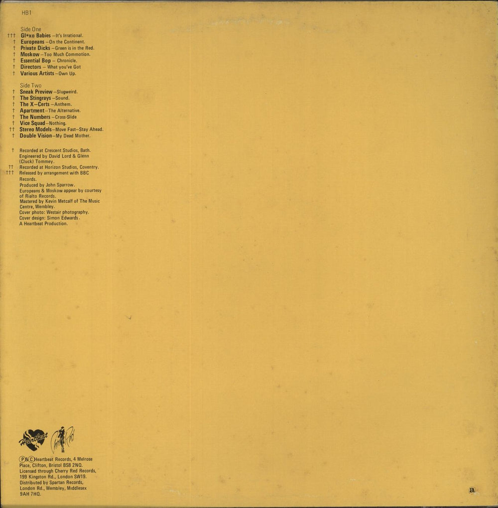 Various-Punk & New Wave Avon Calling - The Bristol Compilation + Poster UK vinyl LP album (LP record)